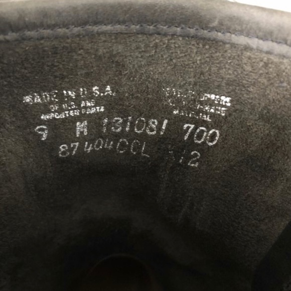 Frye Charcoal leather harness boots men’s size 9 - Picture 2 of 4